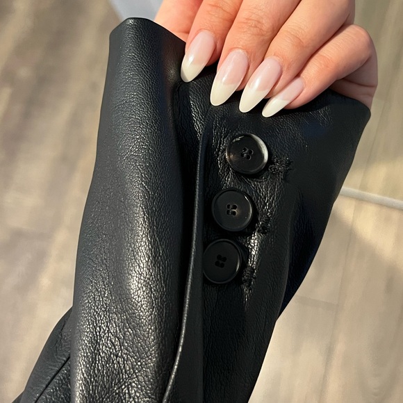 Leather blazer - Picture 5 of 5